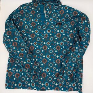 Adidas Adventure Patterned Pullover Men Size Large Bold Retro Nature Outdoorsy